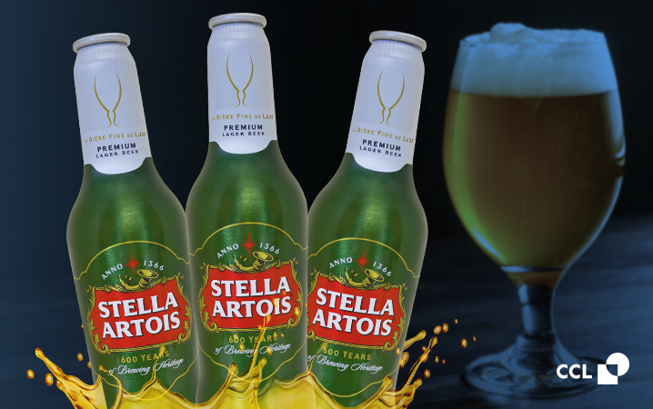 Stella Artois aluminum bottles by CCL Container